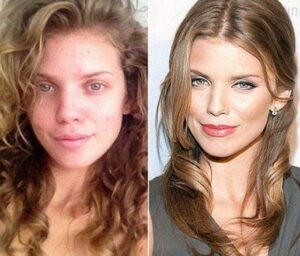 AnnaLynne McCord before and after makeup