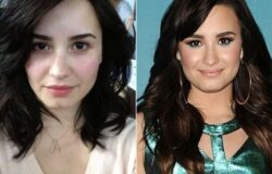 Demi Lovato before and after makeup