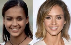 Jessica Alba before and after makeup