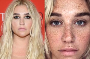 Kesha before and after makeup