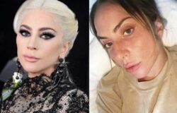 Lady Gaga before and after makeup