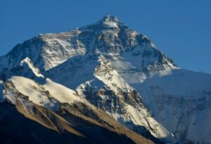 View of Mount Everest in Tibet