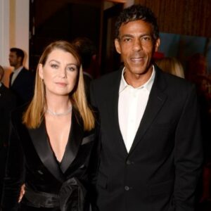 Ellen Pompeo and Chris Ivery posing for a photo