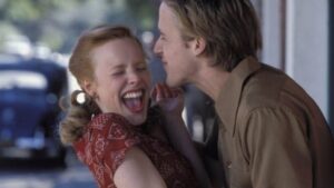 Ryan Gosling and Rachel McAdams while shooting the Notebook