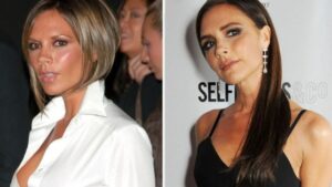 Victoria Beckham before and after her breasts implant