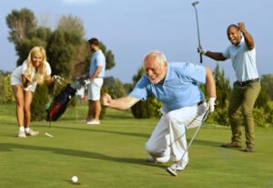 Picture of people playing golf